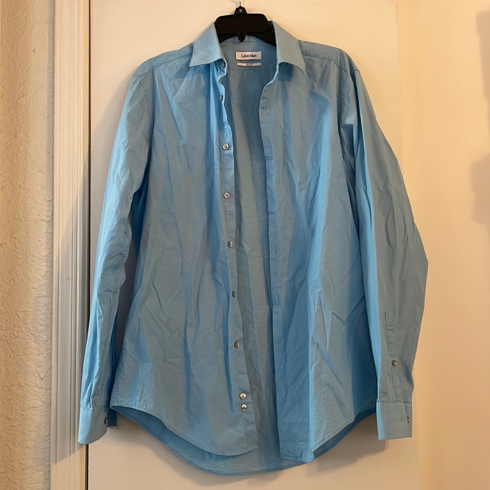 Calvin Klein Men’s Blue Dress Shirt